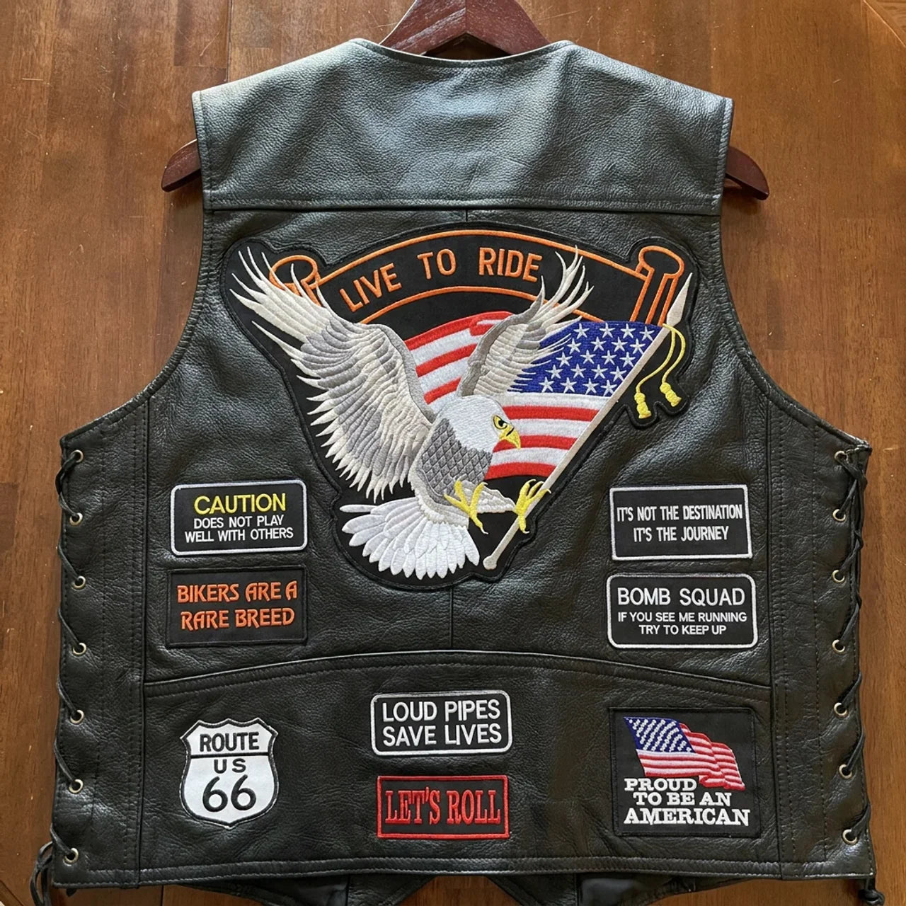 Biker Vest - Eagle USA